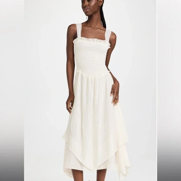 strapless open back dress XiRENA Luella Dress in Black main image 0